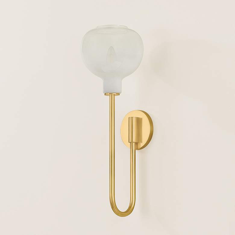 Image 5 Mitzi Estelle Wall Sconce 7.25" in Aged Brass more views