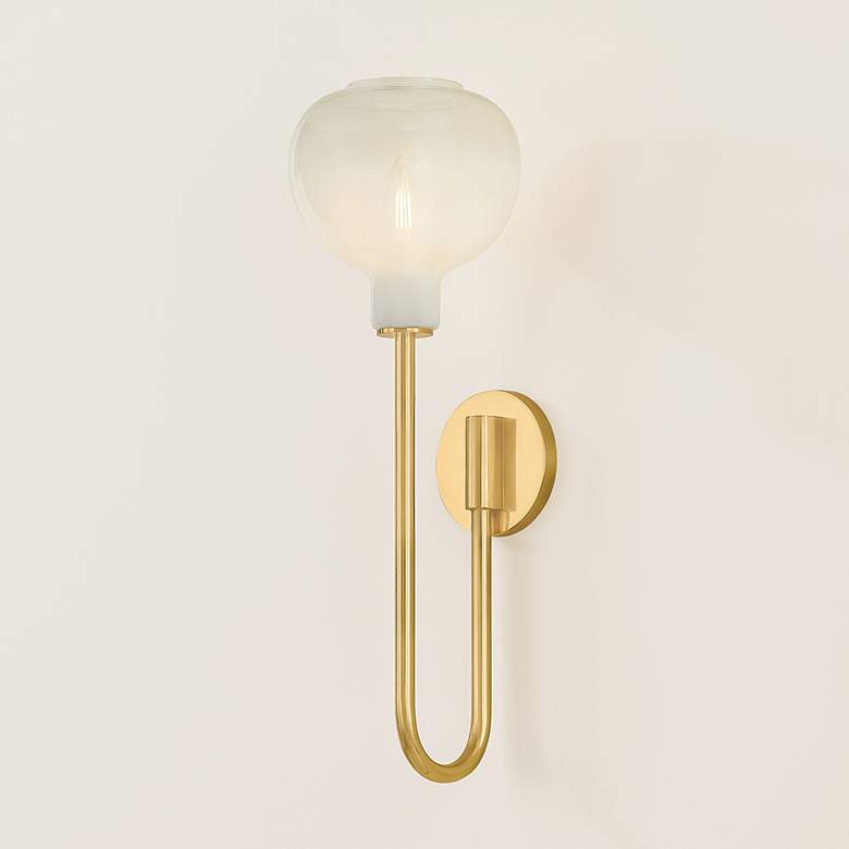 Image 6 Mitzi Estelle Wall Sconce 7.25" in Aged Brass more views