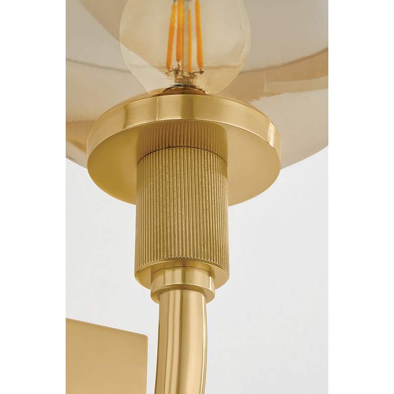 Image 3 Mitzi Eva Wall Sconce 8" in Aged Brass more views