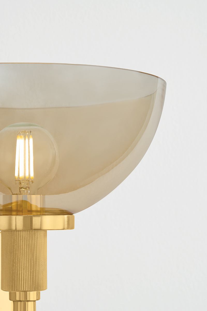 Mitzi Eva Wall Sconce 8" in Aged Brass