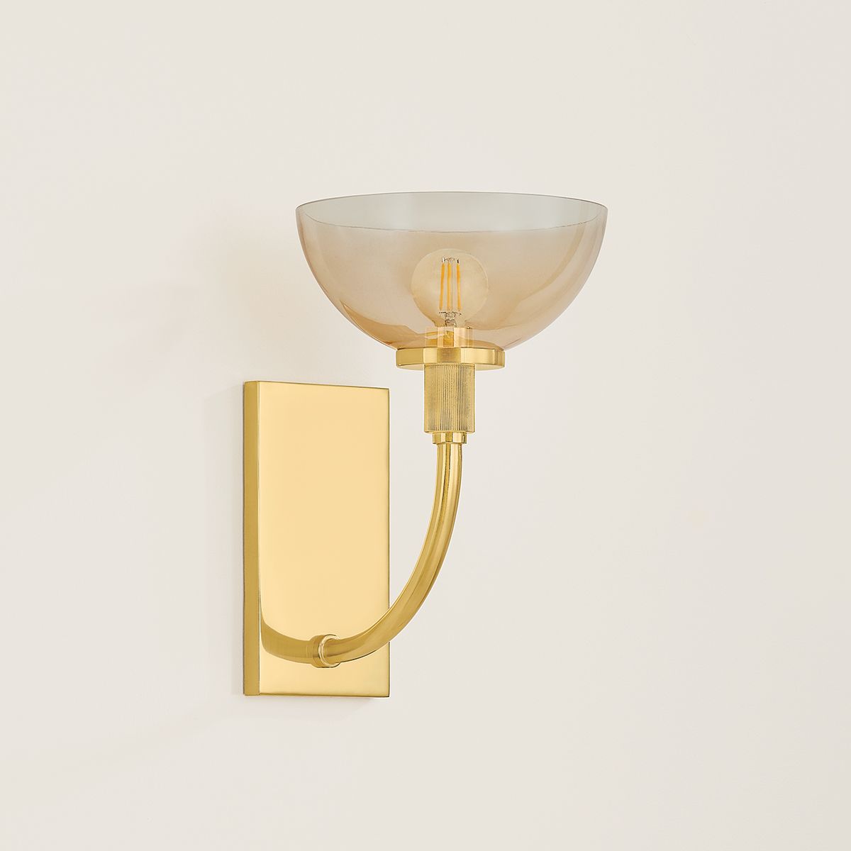 Mitzi Eva Wall Sconce 8" in Aged Brass