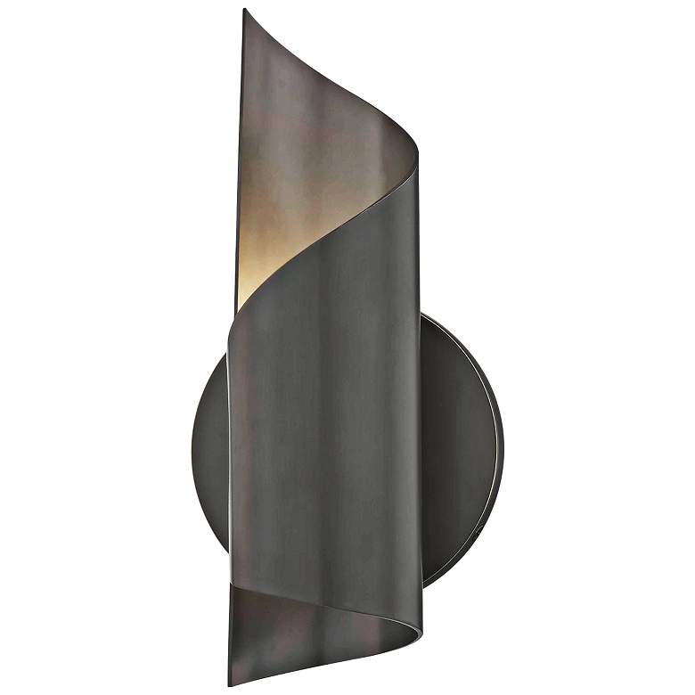 Image 2 Mitzi Evie 9 3/4" High Old Bronze LED Wall Sconce