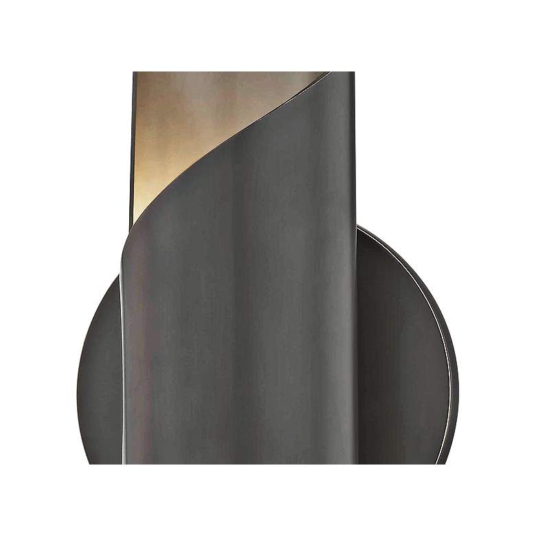 Image 3 Mitzi Evie 9 3/4" High Old Bronze LED Wall Sconce more views