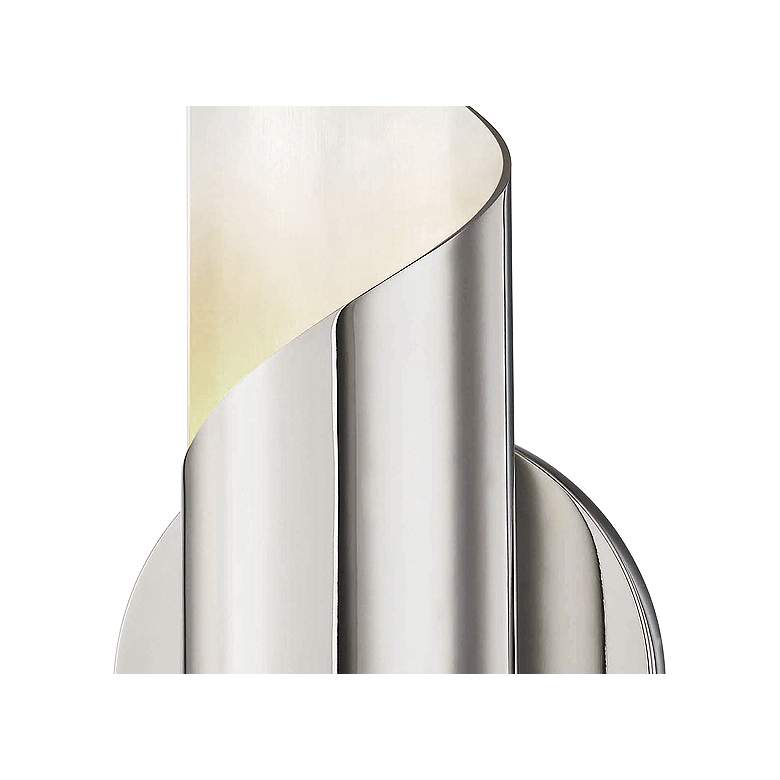 Image 2 Mitzi Evie 9 3/4" High Polished Nickel LED Wall Sconce more views