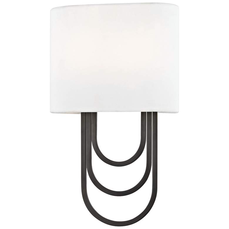 Image 1 Mitzi Farah 13 1/2" High Old Bronze Wall Sconce