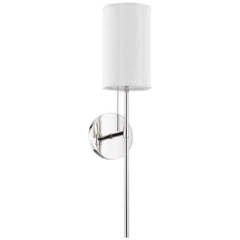 Image 1 Mitzi Fawn 9.5" Polished Nickel 1 Light Wall Sconce