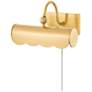 Mitzi Fifi 8.75" Wide Aged Brass Plug-In Shelf Picture Light