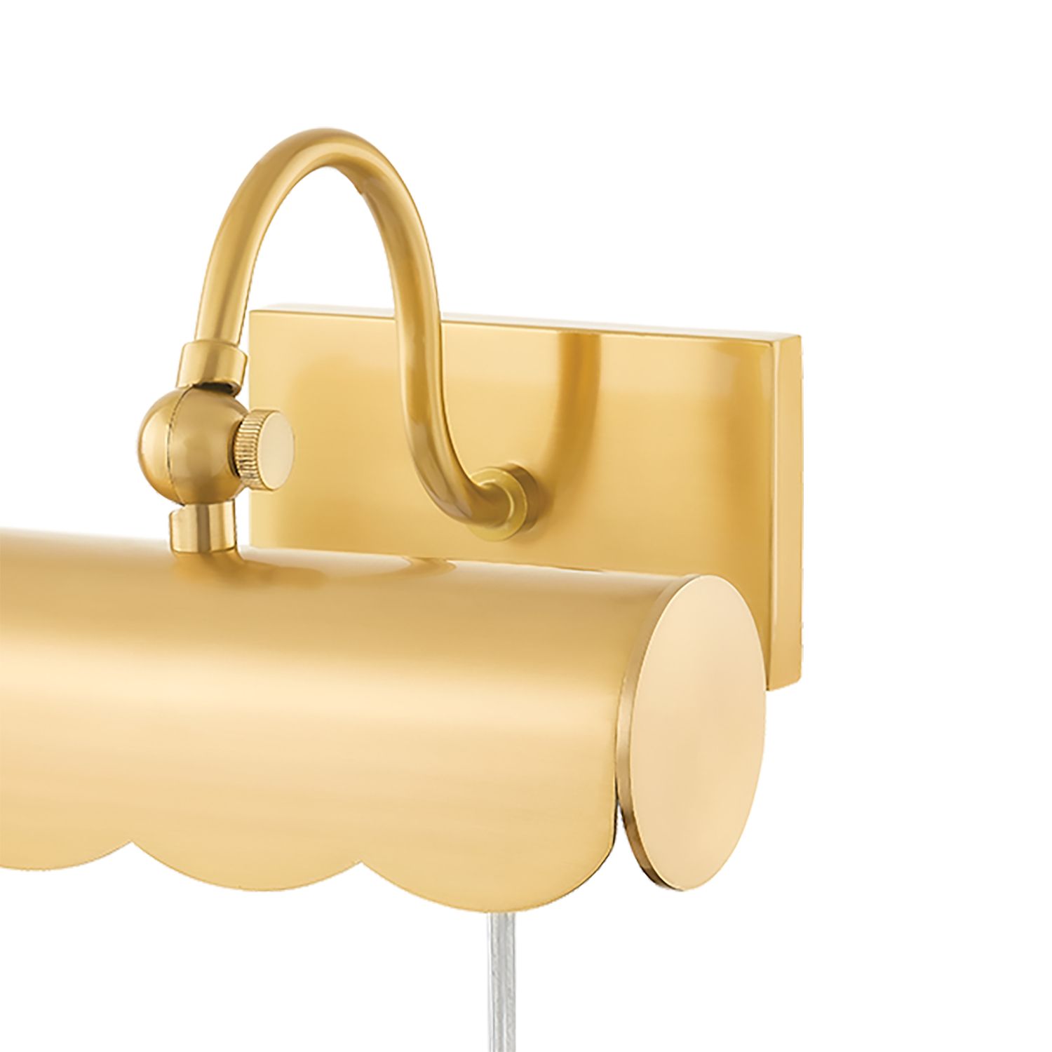 Image 2 Mitzi Fifi 8.75" Wide Aged Brass Plug-In Shelf Picture Light more views