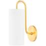 4_Mitzi Freda 12 1/2" High Aged Brass Wall Sconce more views