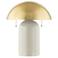 Mitzi Gaia 16 1/2" Modern Ceramic Mushroom Dome Aged Brass Table Lamp