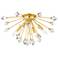 Mitzi Genesis 45" Aged Brass 4 Light Flush Mount