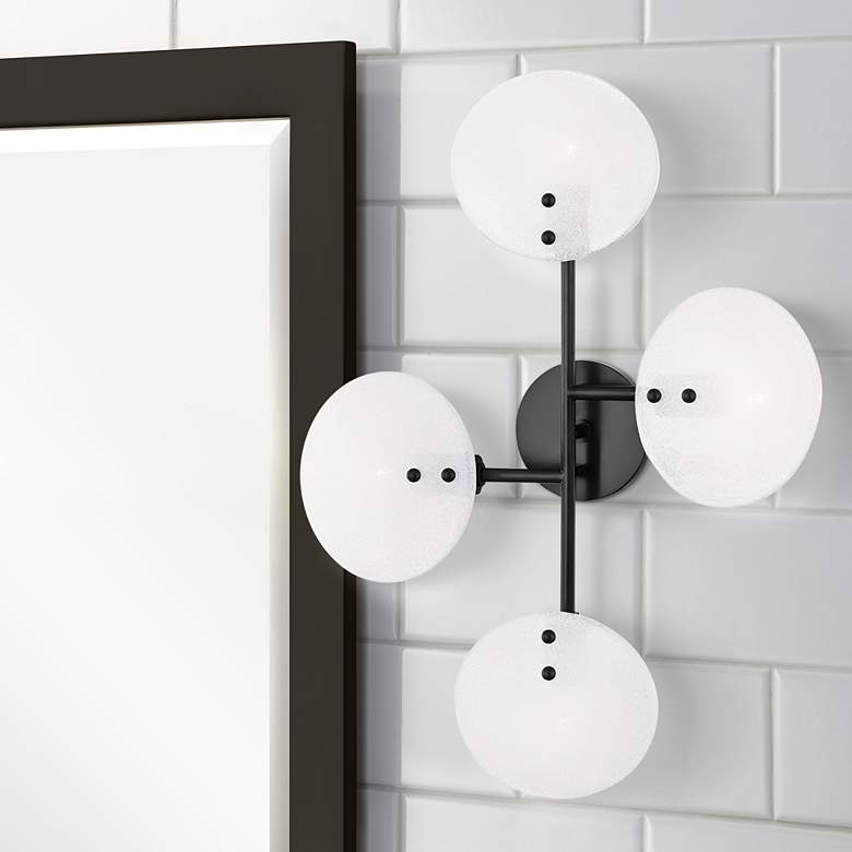 Image 1 Mitzi Giselle 23.5" High 4-Light Old Bronze LED Wall Sconce