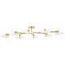 Thumbnail2 of Mitzi Giselle 48" Wide 8-Light Aged Brass Ceiling Light