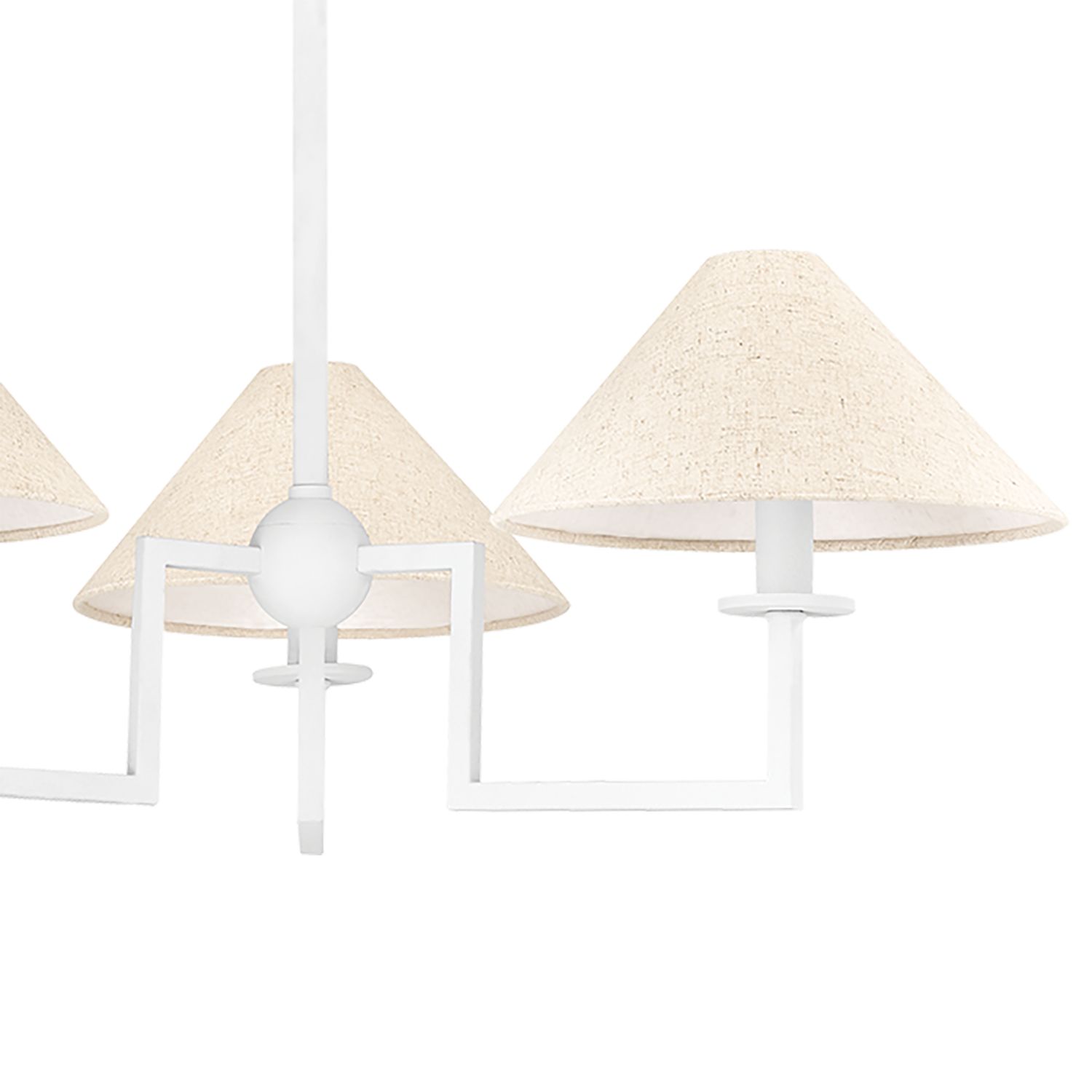 Image 3 Mitzi Gladwyne 30" Wide 3-Light White Finish Shade Chandelier more views