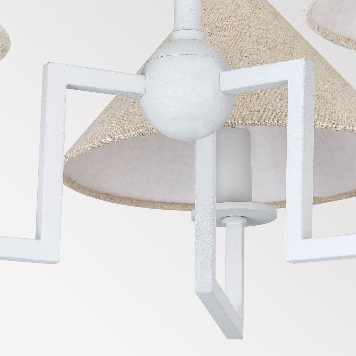 Image 4 Mitzi Gladwyne 30" Wide 3-Light White Finish Shade Chandelier more views