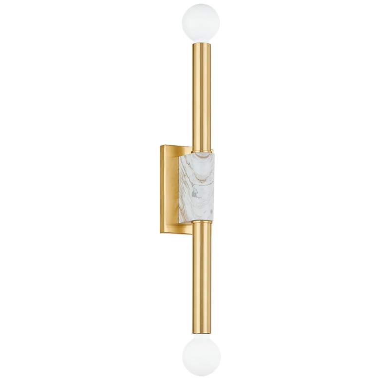 Image 1 Mitzi Goldie 3 In 2 Lt Wall Sconce Aged Brass
