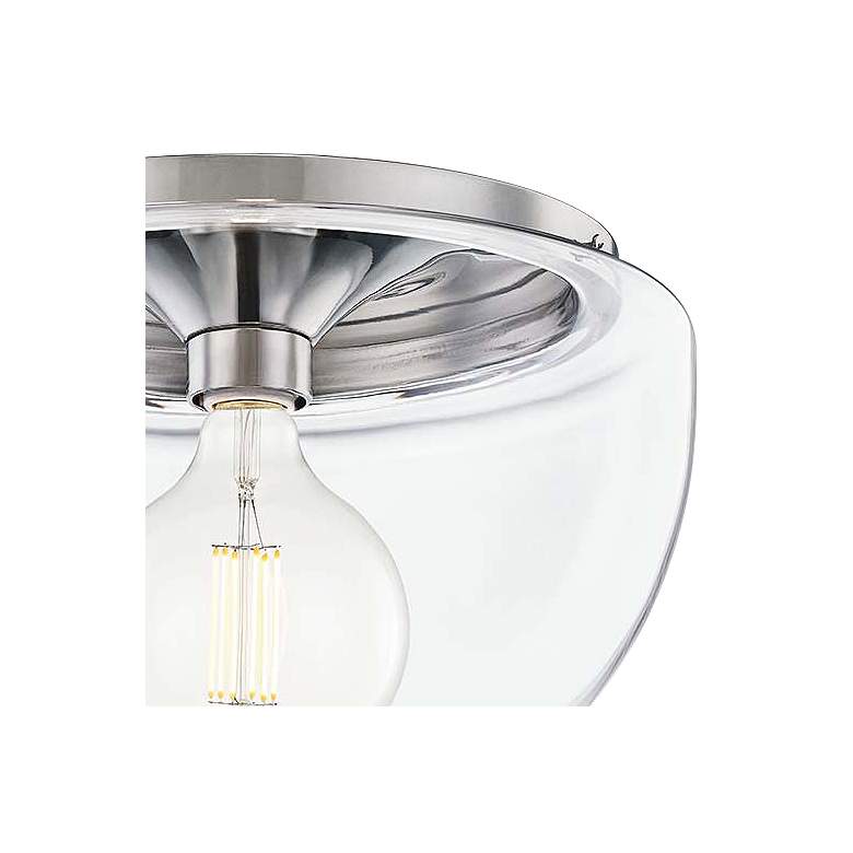 Image 2 Mitzi Grace 13 3/4" Wide Polished Nickel Ceiling Light more views