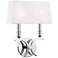 Mitzi Gwen 13 1/4" High Polished Nickel 2-Light Wall Sconce