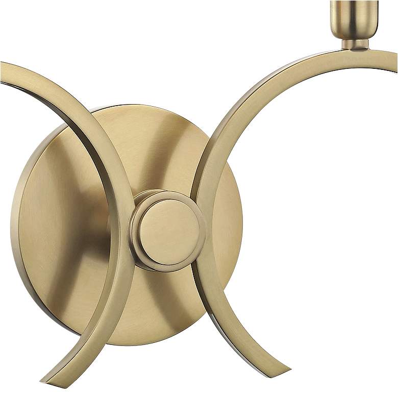Image 3 Mitzi Gwen 14 3/4 inch High Aged Brass 2-Light Wall Sconce more views