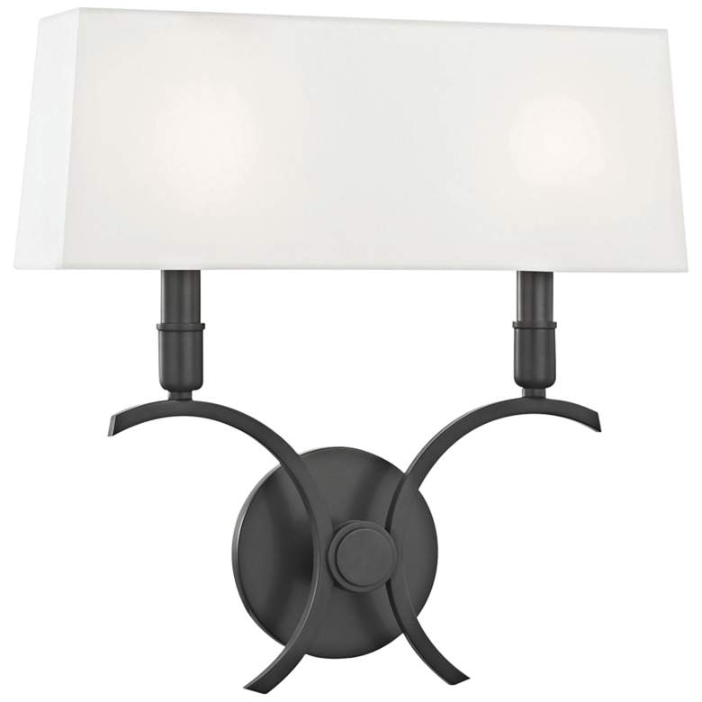 Image 1 Mitzi Gwen 14 3/4" High Old Bronze 2-Light Wall Sconce