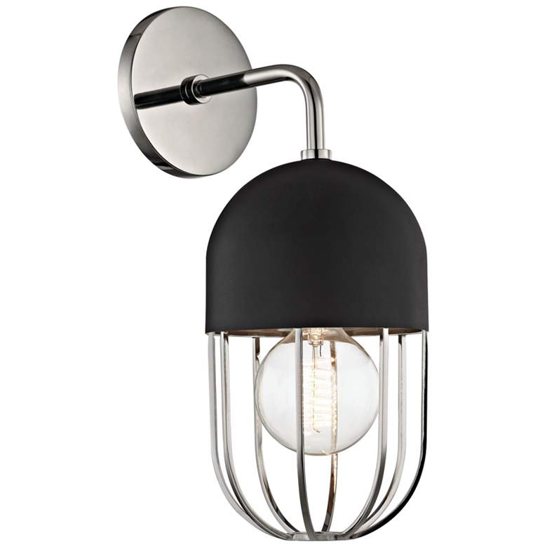 Image 2 Mitzi Haley 14" High Polished Nickel Wall Sconce