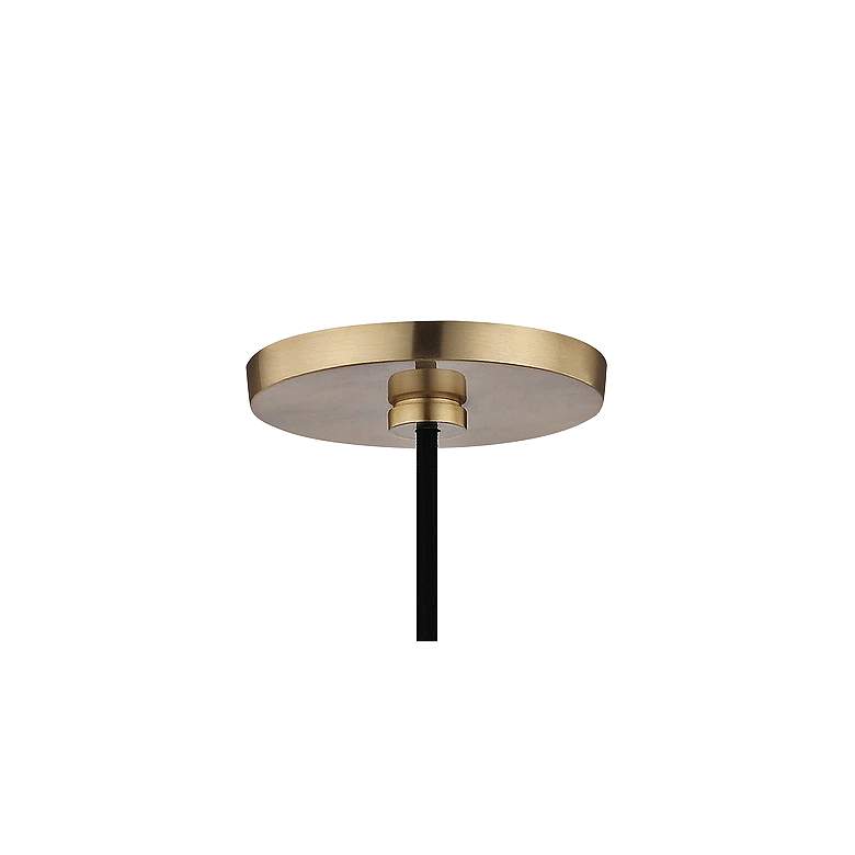 Image 4 Mitzi Haley 5 1/2" Wide Aged Brass and Black Mini Pendant more views