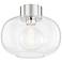Mitzi Harlow 12" Wide Polished Nickel Ceiling Light