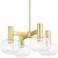 Mitzi Harlow 23" Wide Aged Brass 4-Light Chandelier