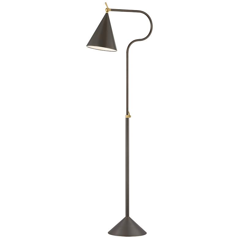 Image 1 Mitzi Harriet Floor Lamp 11" in Aged Brass and True Bronze