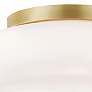 Mitzi Hazel 11" Wide Aged Brass Ceiling Light