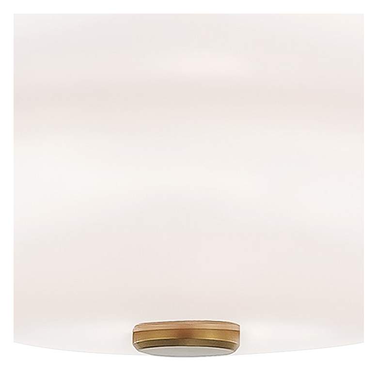Image 3 Mitzi Hazel 11" Wide Modern Aged Brass Opal Glass Ceiling Light more views