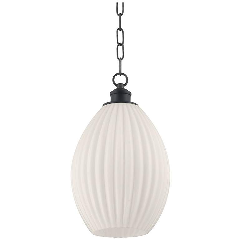 Image 1 Mitzi Hillary 18" Old Bronze 1 Light Pendant