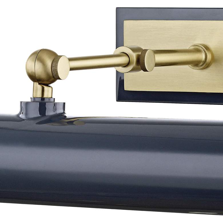 Image 2 Mitzi Holly 16 1/4" Wide Aged Brass and Navy Picture Light more views
