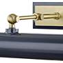 Mitzi Holly 16 1/4" Wide Aged Brass and Navy Picture Light