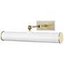 Mitzi Holly 16 1/4" Wide Aged Brass and White Picture Light