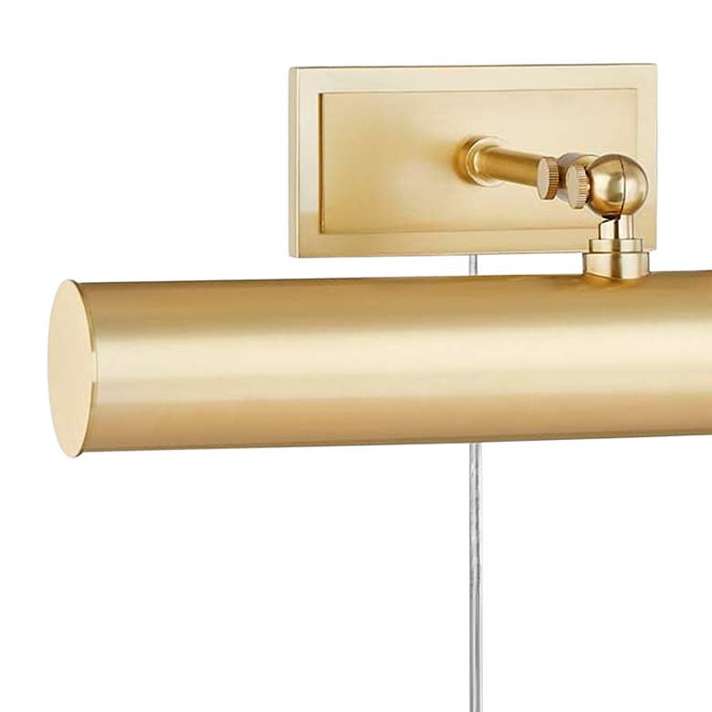 Image 2 Mitzi Holly 16 1/4" Wide Aged Brass Plug-In Picture Light more views