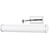 Mitzi Holly 16 1/4&quot;W Polished Nickel and White Picture Light