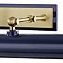 Mitzi Holly 24 1/4" Wide Aged Brass and Navy Picture Light