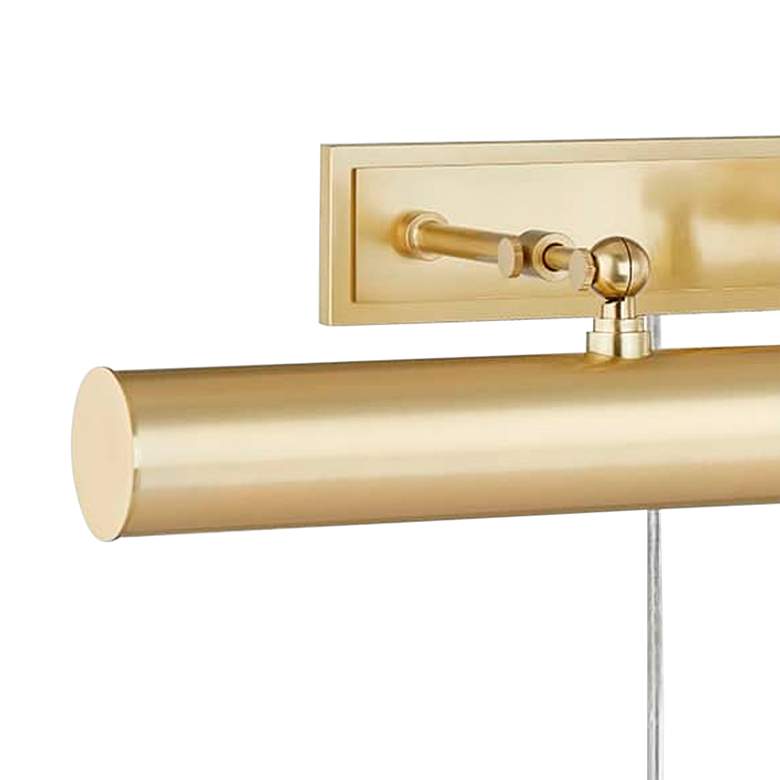 Image 2 Mitzi Holly 24 1/4" Wide Aged Brass Plug-In Picture Light more views