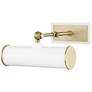 Mitzi Holly 8 1/4" Wide Aged Brass and White Picture Light