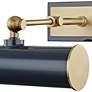 Mitzi Holly 8 1/4" Wide Brass Navy Plug-In Picture Light