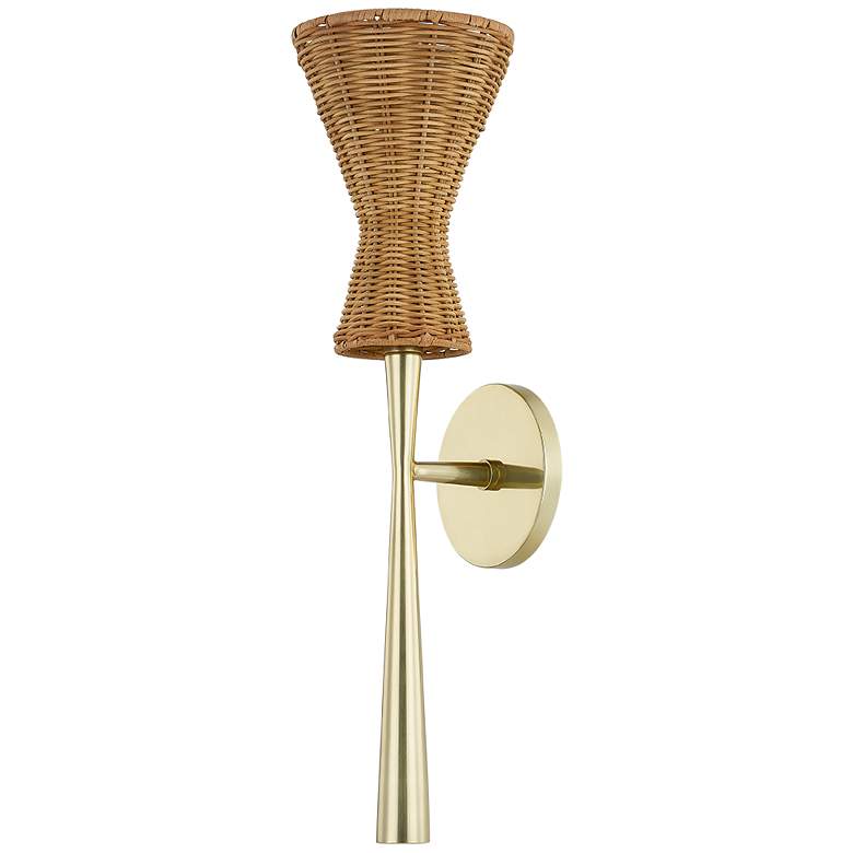 Image 1 Mitzi Honey 5.5 In 1 Lt Wall Sconce Aged Brass
