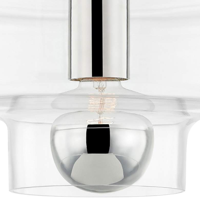 Image 2 Mitzi Iona 13 3/4" Wide Polished Nickel Drum Ceiling Light more views