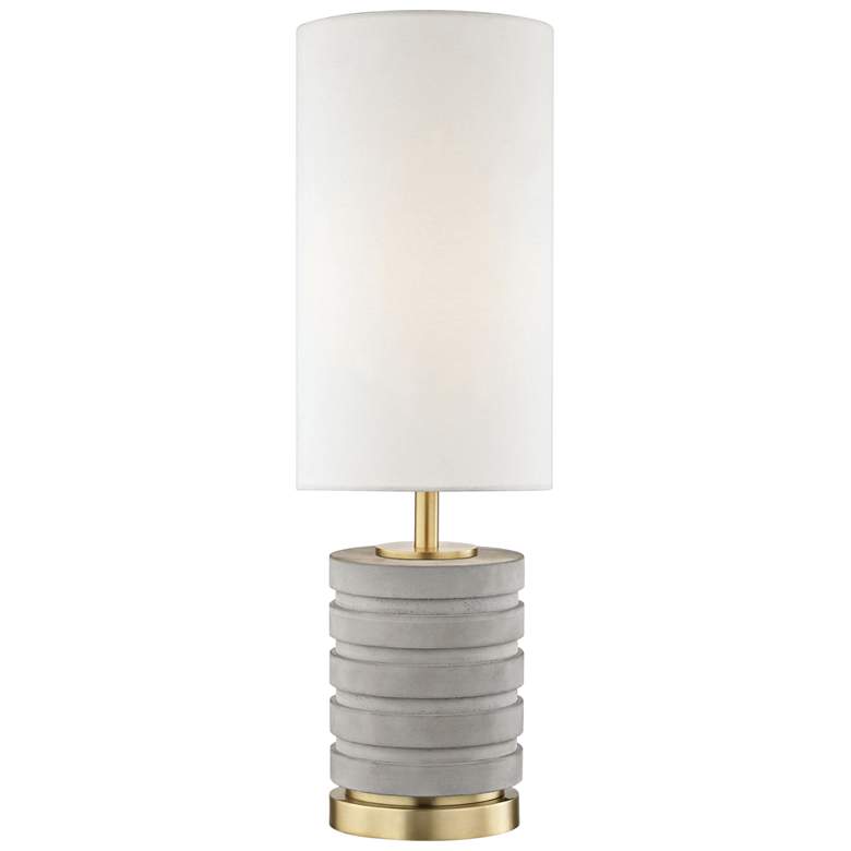 Image 1 Mitzi Iris Aged Brass Table Lamp