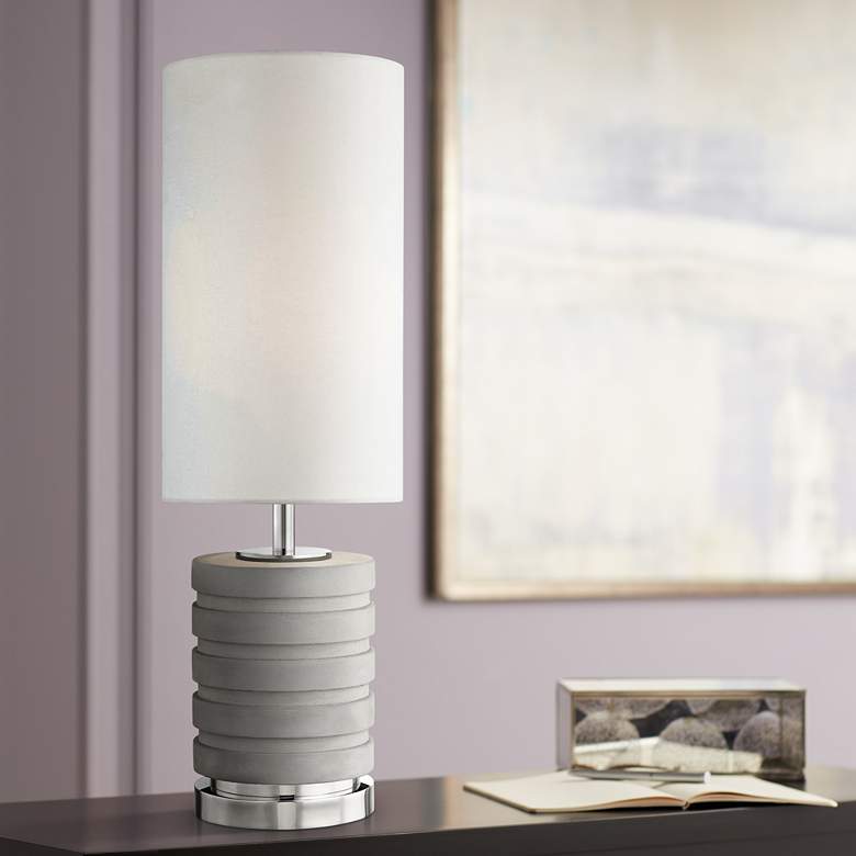 Image 1 Mitzi Iris Polished Nickel Table Lamp