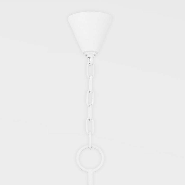 Image 2 Mitzi Issa 40" Wide Texture White 5-Light Chandelier more views