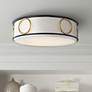 Mitzi Jade 15 3/4" Wide Gold Leaf and Navy Ceiling Light