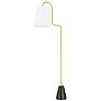 2_Mitzi Jaimee 59" High Bent Gooseneck Arm Aged Brass Floor Lamp