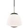 Mitzi Jane 10"W Polished Nickel w/ Matte Glass Mini Pendant