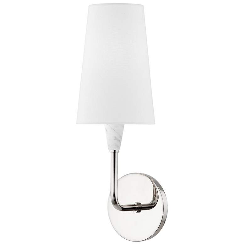 Image 1 Mitzi Janice 16 1/2" High Polished Nickel Wall Sconce